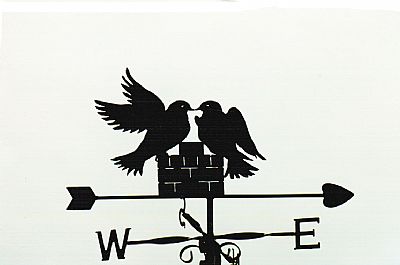 Lovebirds weather vane